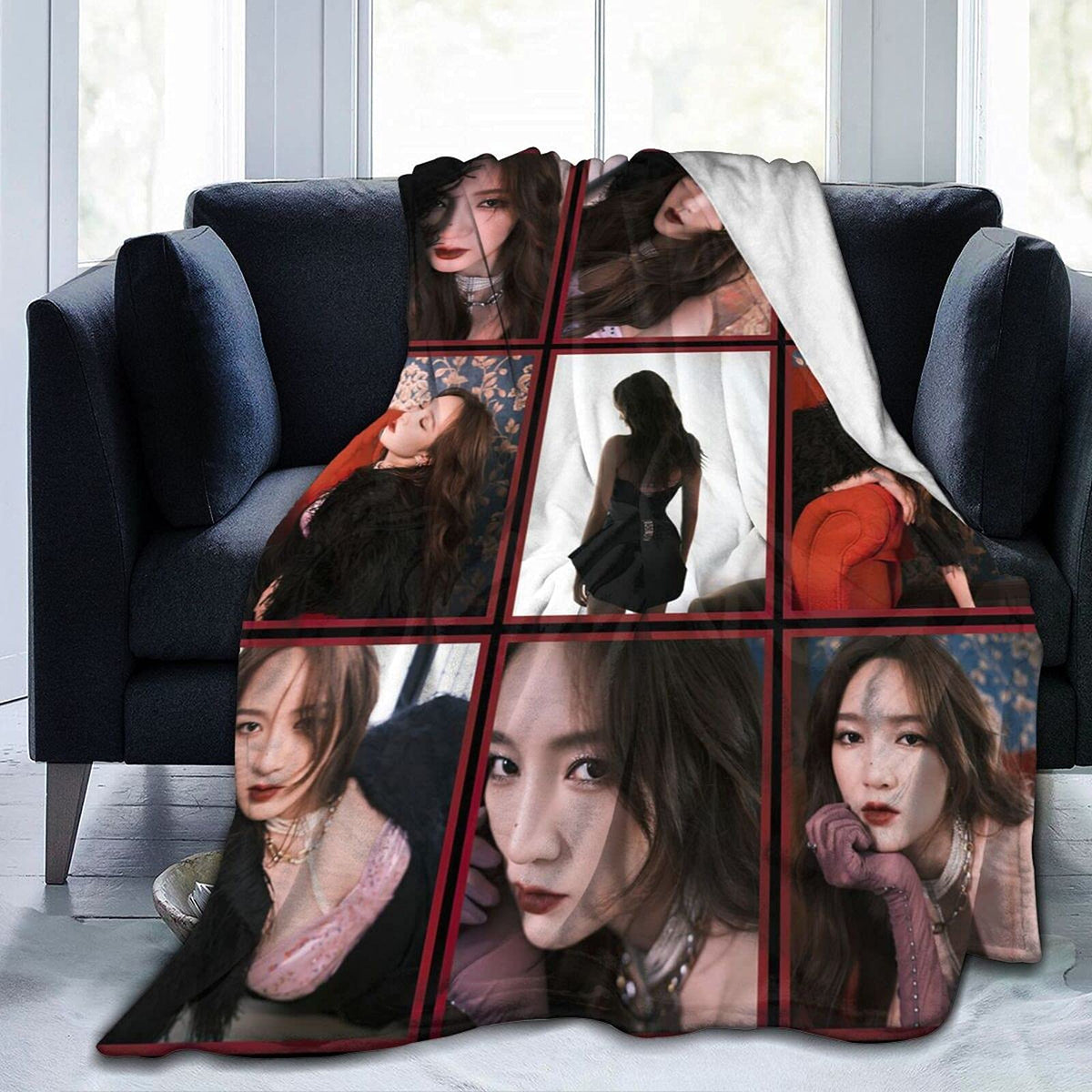 QETXVI Custom Blanket with Photos, USA Made 40"x 50"