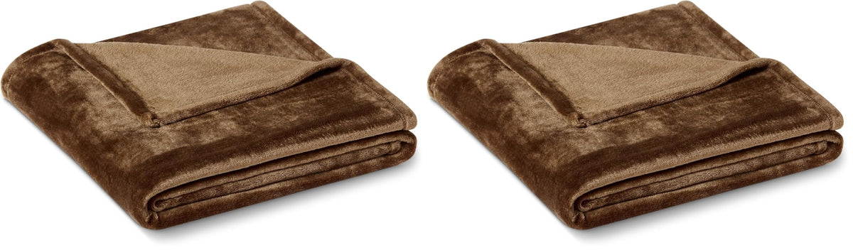 Amazon Basics Soft Fleece Throw Blanket,Cozy, Feels Comfortable on Skin, Fade-Resistant, Warm for Couch & Sofa, 50 x 60 Inches, Black