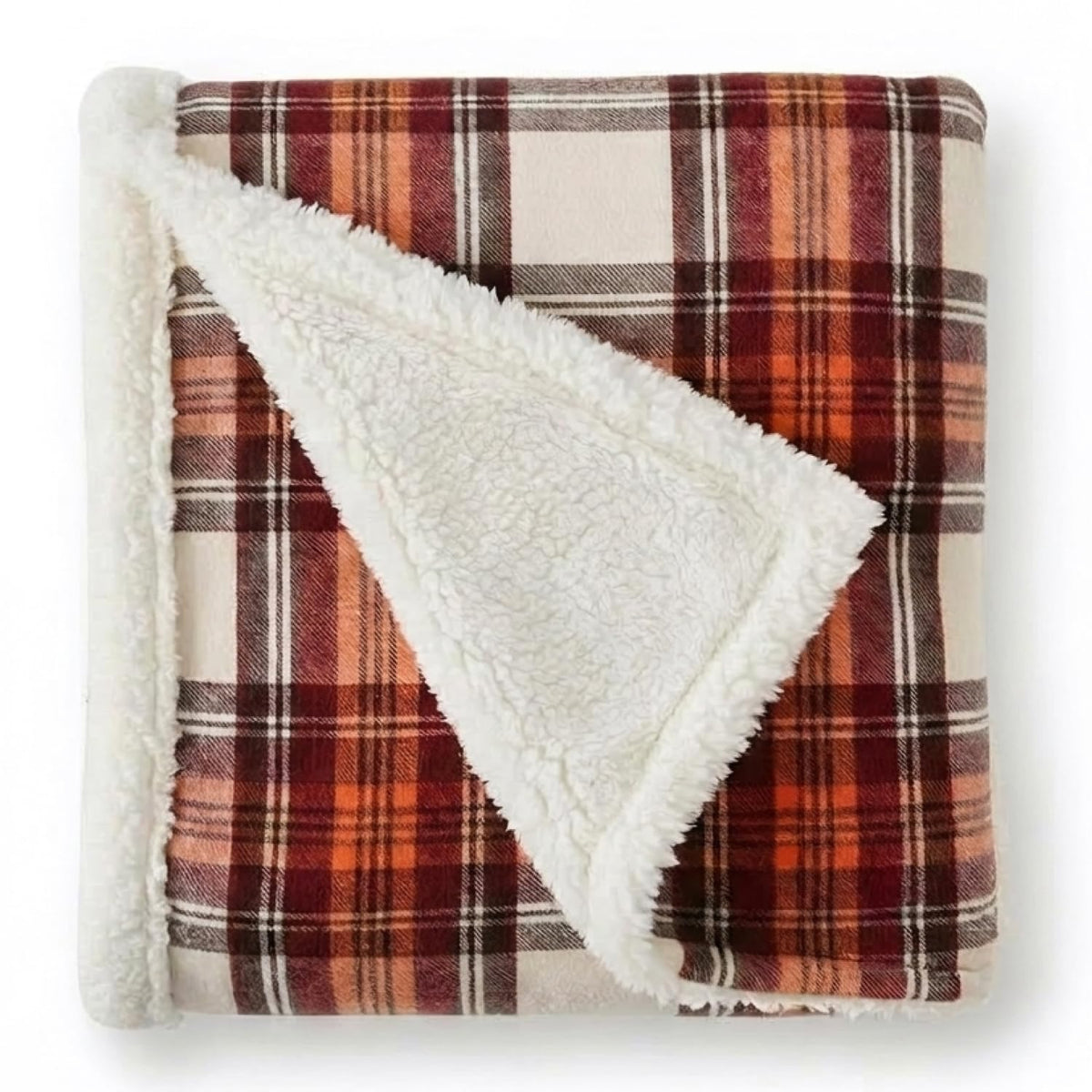 Eddie Bauer - Sherpa Reverse Throw Blanket for Bed or Couch, 50 x 60