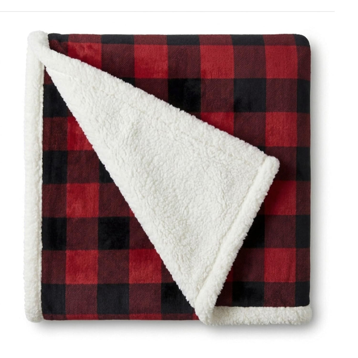 Eddie Bauer - Sherpa Reverse Throw Blanket for Bed or Couch, 50 x 60
