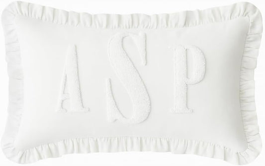 mia'spillow lab Monogrammed Custom Name Punch Needle Pillow, Personalized Pillow, Newborn Gift, New Mom Gift, Baby Gift Idea, Personalized Gift Idea