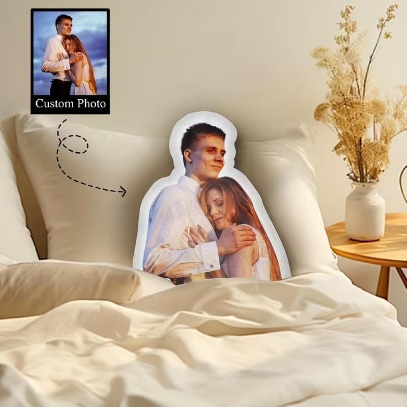 Custom Photo Pillow - HD Personalized Pillow - Thoughtful for Mom, Friends, Lovers on Easter, Mother’s Day, Valentine’s Day