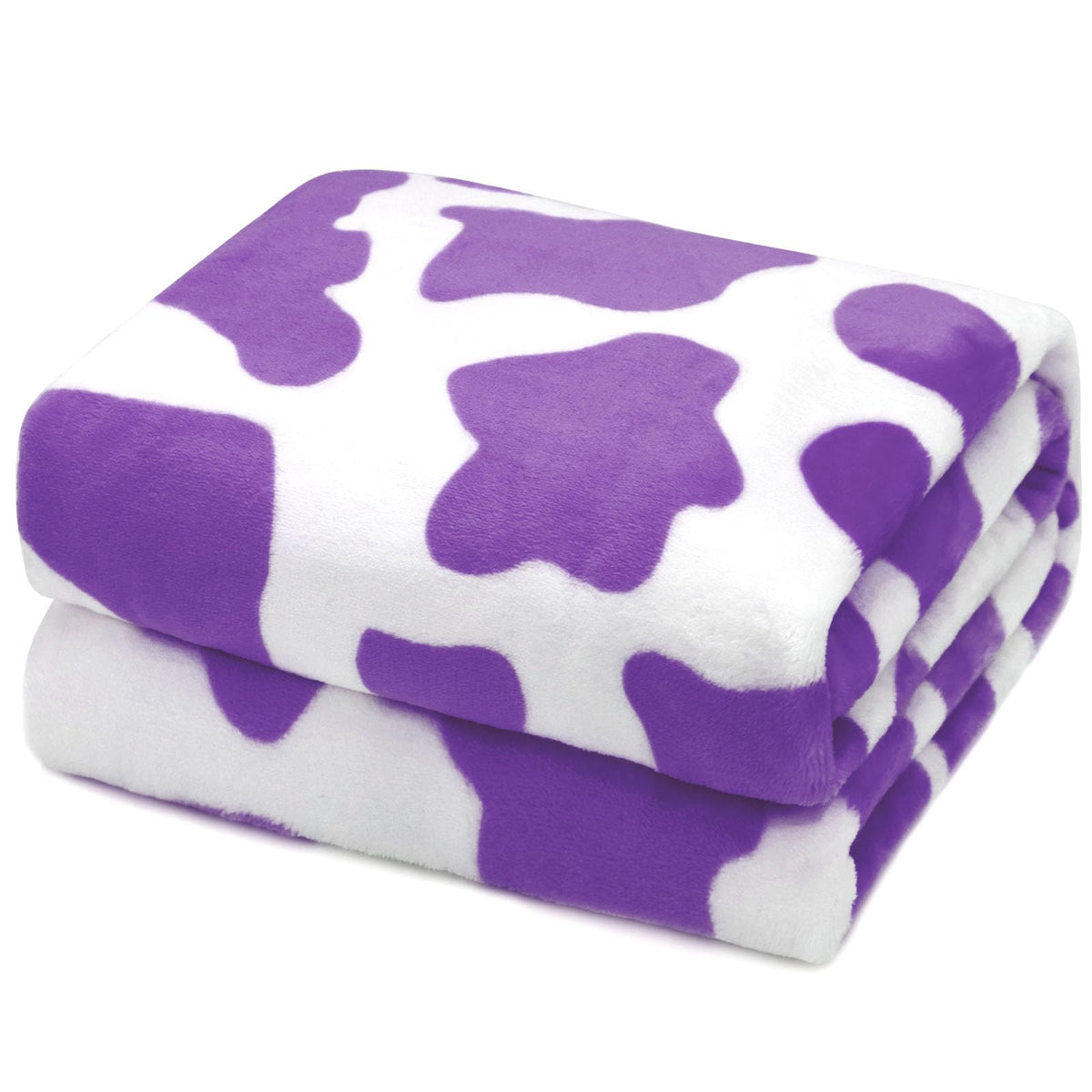 Cow Print Blanket Warm Plush Cute Black Cow Throw Blanket Soft Fleece Flannel Lightweight Throw Blankets Sofa Couch Bed Travel Cow Bedding Room Decor for Kids Teens Adults 40"x50"