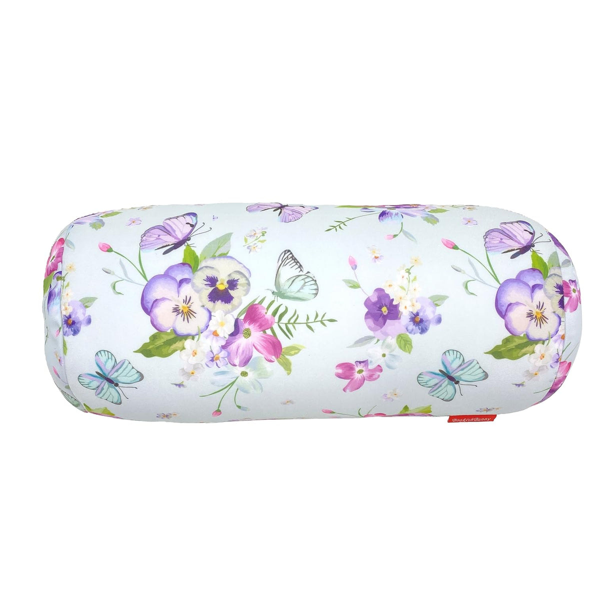 Bookishbunny Microbead Cylinder Bolster Roll Pillow 13" x 7" (PastelFlowers)