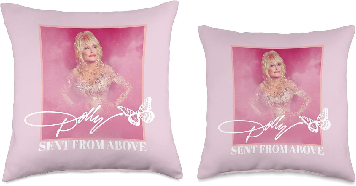 Dolly Parton Sent from Above Throw Pillow