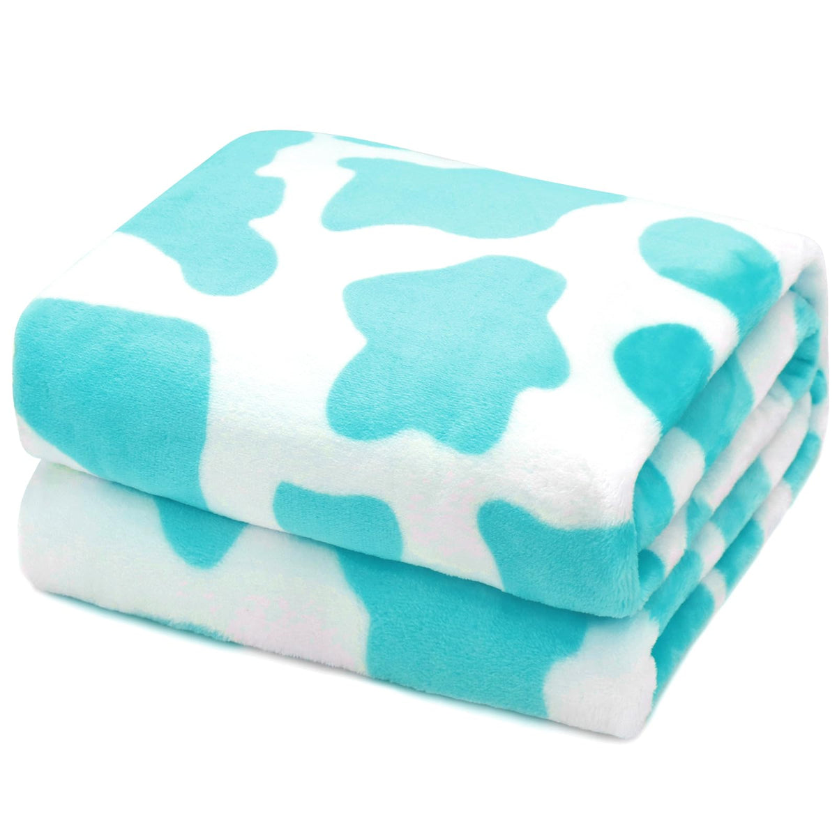 Cow Print Blanket Warm Plush Cute Black Cow Throw Blanket Soft Fleece Flannel Lightweight Throw Blankets Sofa Couch Bed Travel Cow Bedding Room Decor for Kids Teens Adults 40"x50"