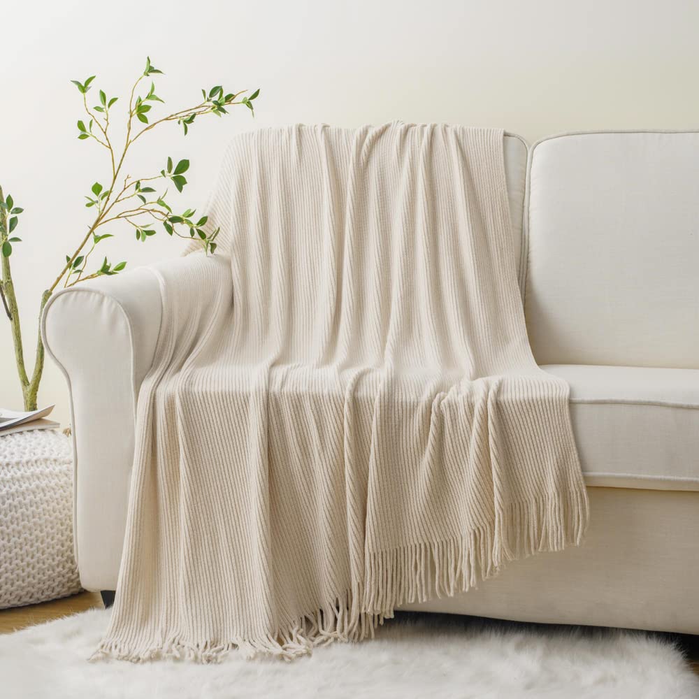 BATTILO HOME Rust Throw Blanket for Couch, 50"x60"
