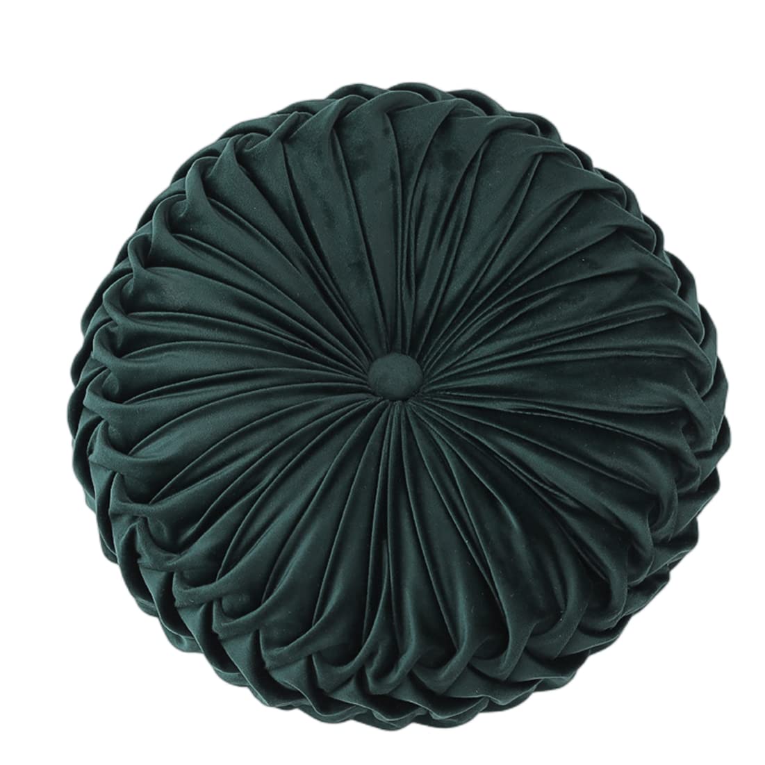 Baiyuruodie Round Velvet Pillow, Sofa Bed Bedroom Decorative Throw Pillow (38cm, Dark Purple)