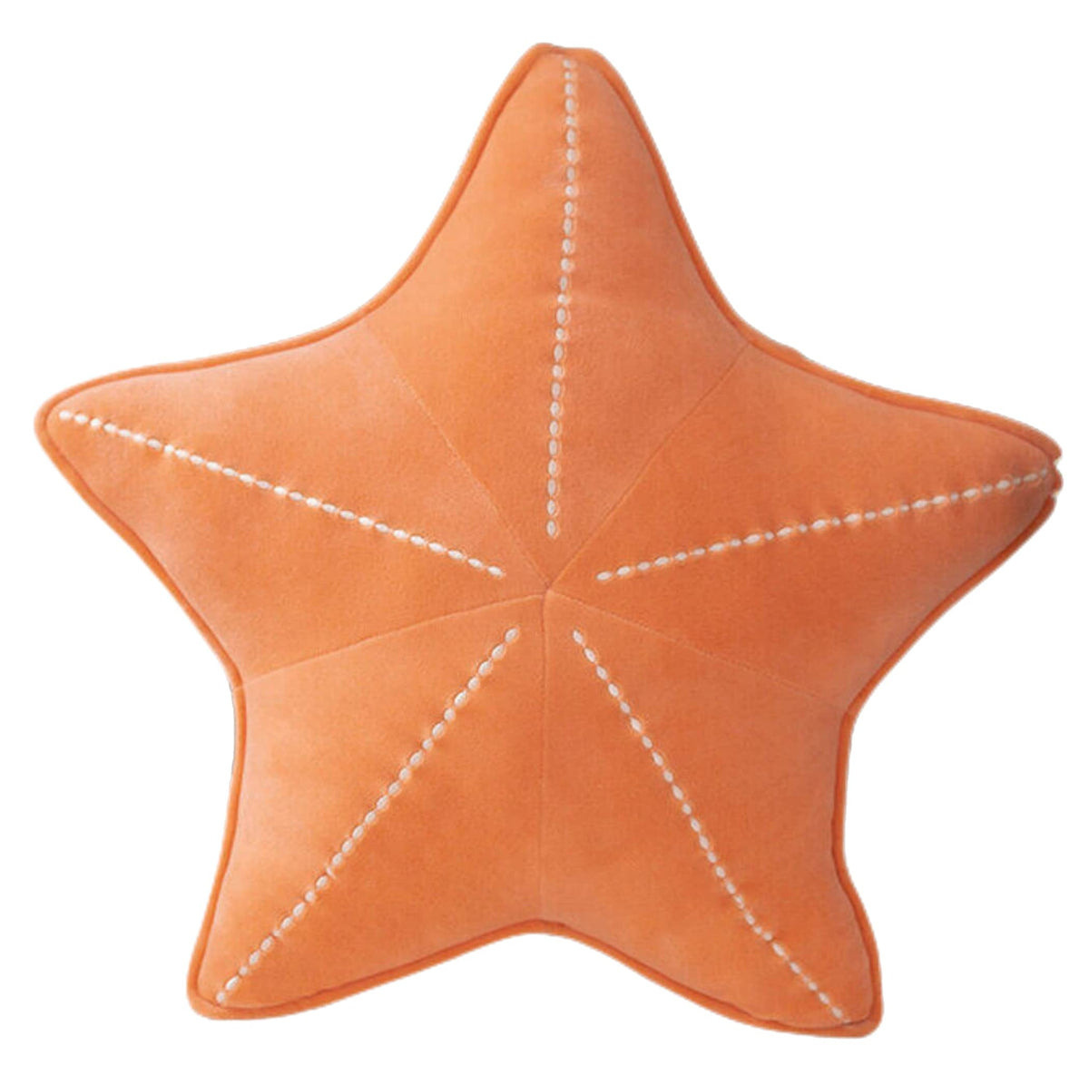Starfish Shell Pillow Plush car Cushion Bedside Sofa Home furnishings Dormitory Office mat (19.6in, Star Orange)