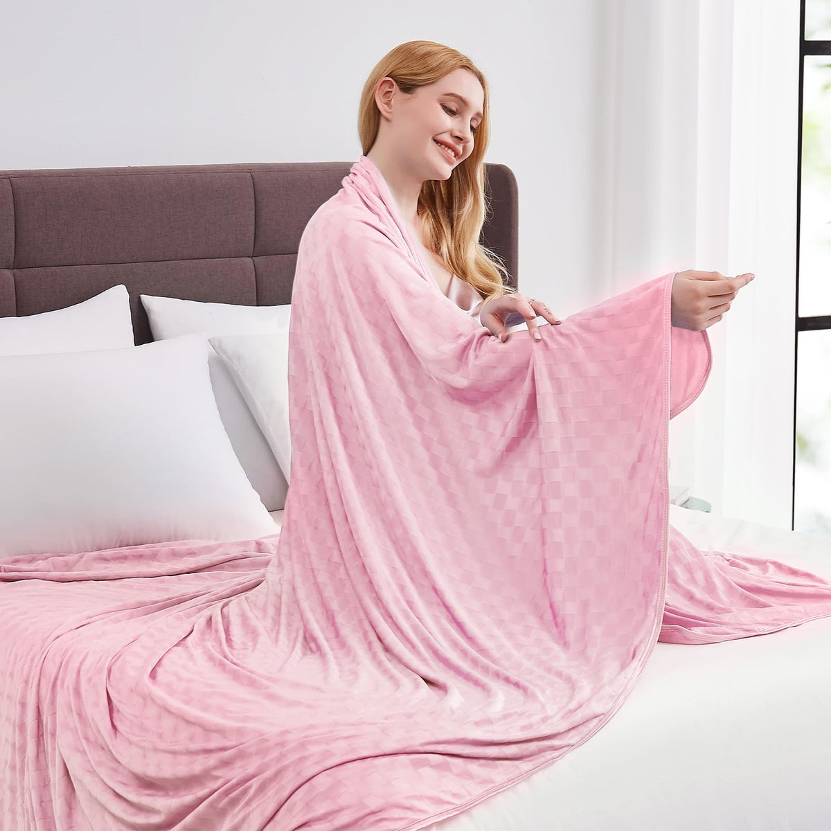Topcee Cooling Blanket Throw 50"x70" for Hot Sleepers