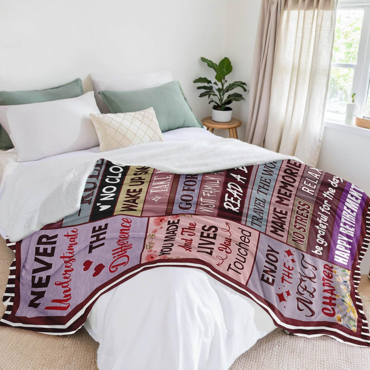 Retirement Gift for Woman or Men, Retirement Blanket for Women 50"X60"