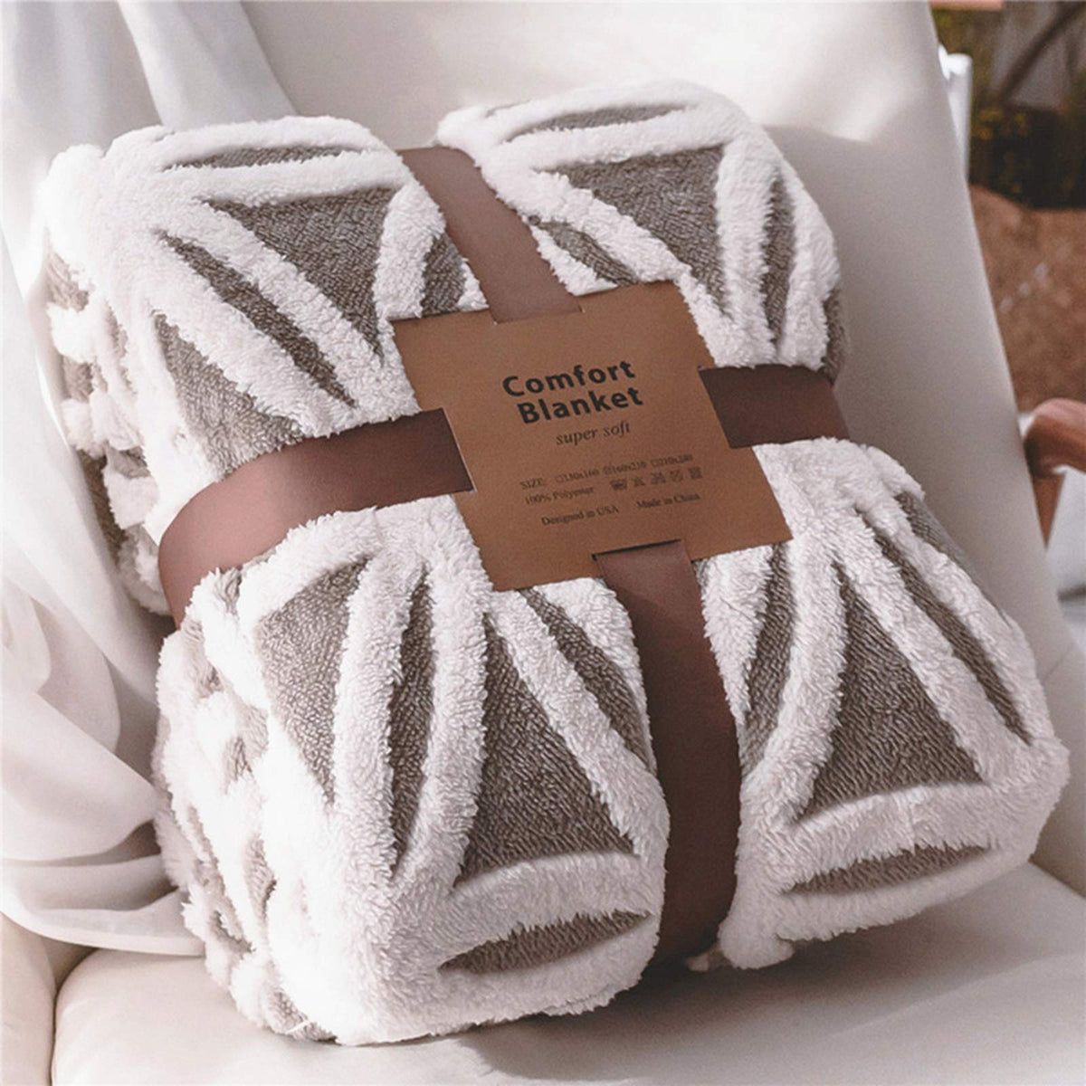 LOMAO Sherpa Fleece Blanket Gifts for Mom Dad Cozy Soft Throw Blanket for Women Men Birthday Gifts Dual Sided Couch Sofa Bed Blanket (Grey,51x63)