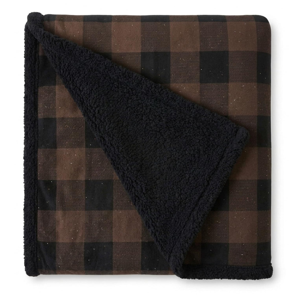 Eddie Bauer - Sherpa Reverse Throw Blanket for Bed or Couch, 50 x 60