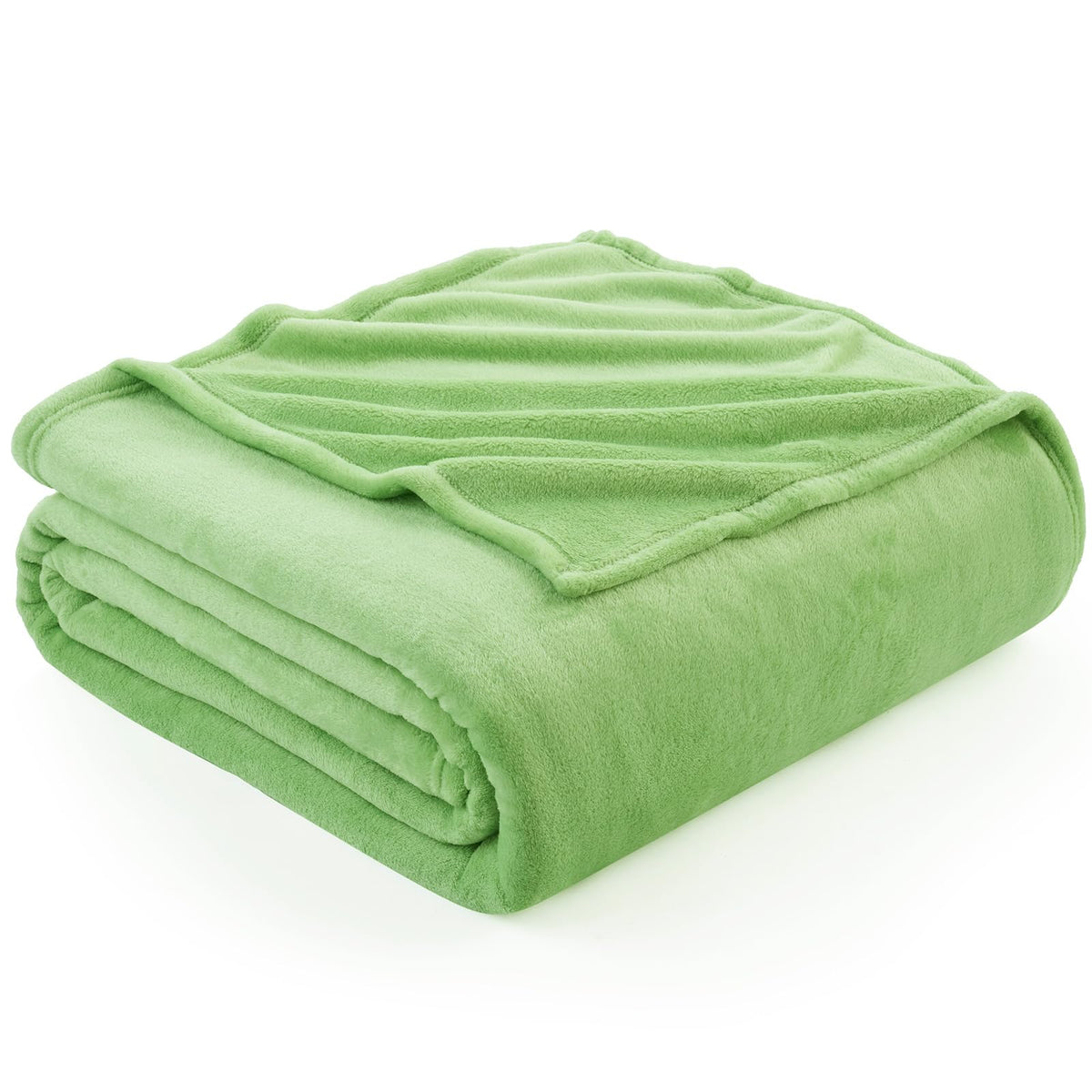Hansleep Queen Grey Fleece Blanket, Soft Flannel Bed Blanket