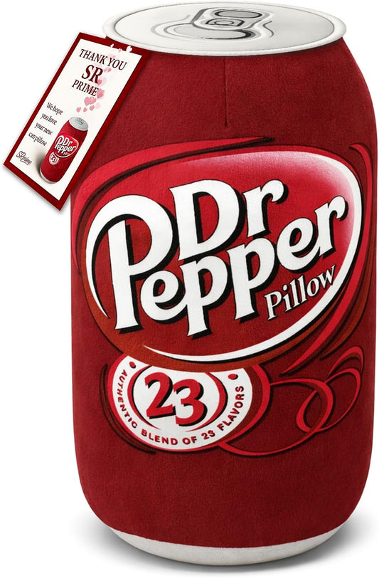 Doctor Pepper Pillow (20" x 10") Oversized Throw Pillow – Cute Stuff for Home Decor & Room Decor Aesthetic | Soft & Cute Pillow for Room Decor | Funny Gifts for Soda Lovers.