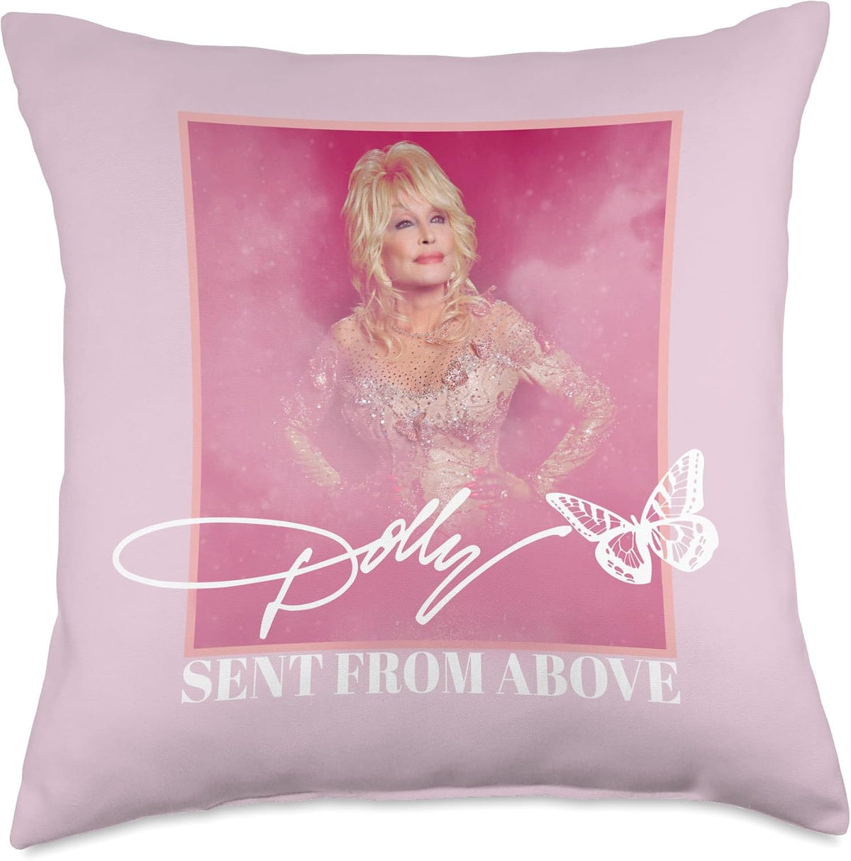 Dolly Parton Sent from Above Throw Pillow