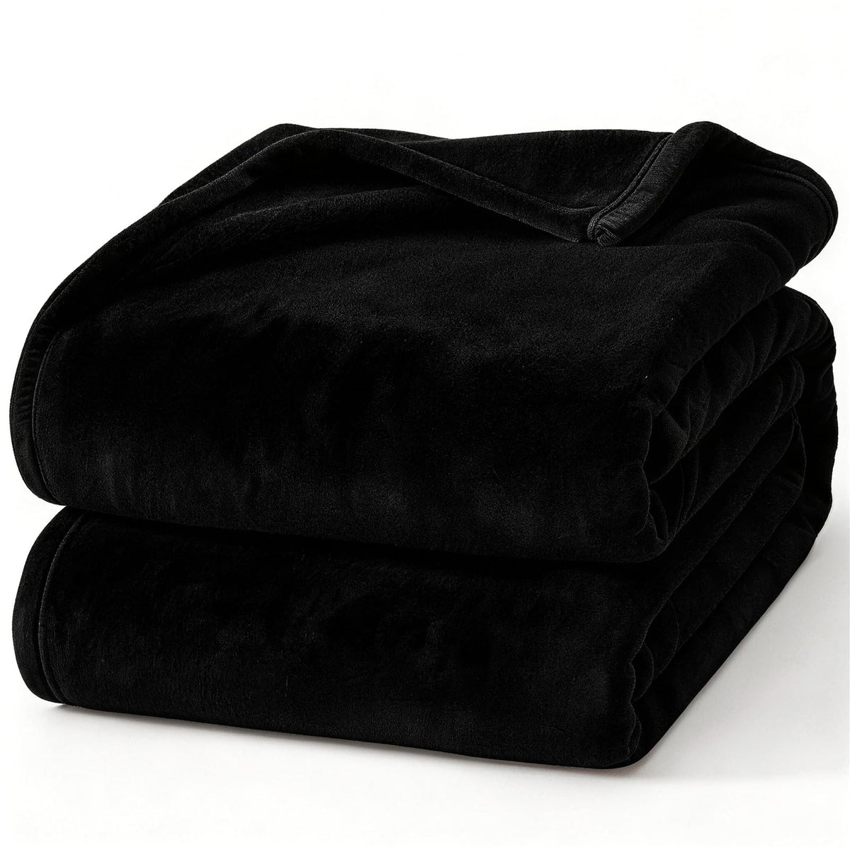 Hansleep Queen Grey Fleece Blanket, Soft Flannel Bed Blanket