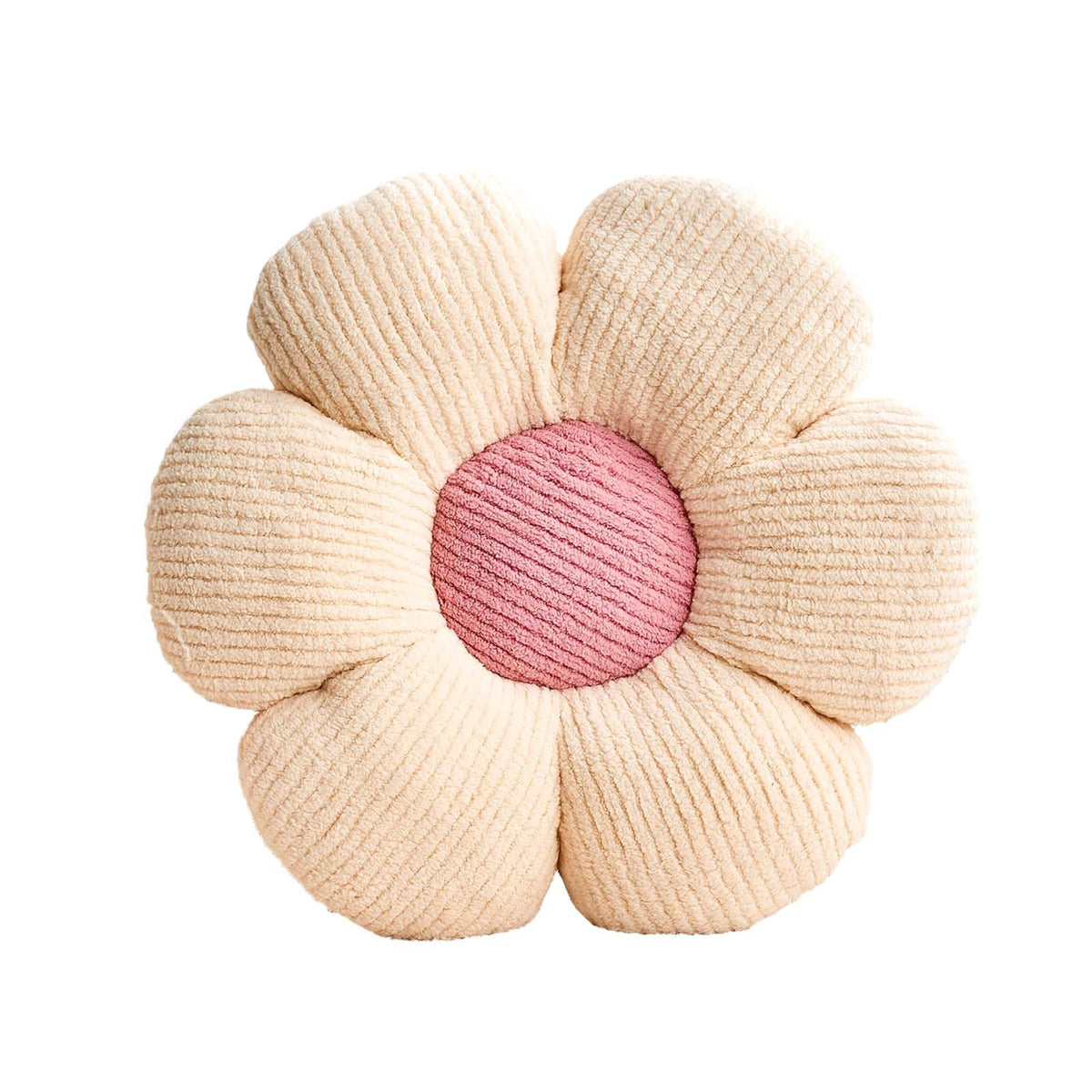 Flower Pillow, Light Pink Flower Decorative Throw Pillows for Bed Couch, Aesthetic Home Decor Cute 14.9" Daisy Floral Shaped Plush Pillow Floor Seat Cushion
