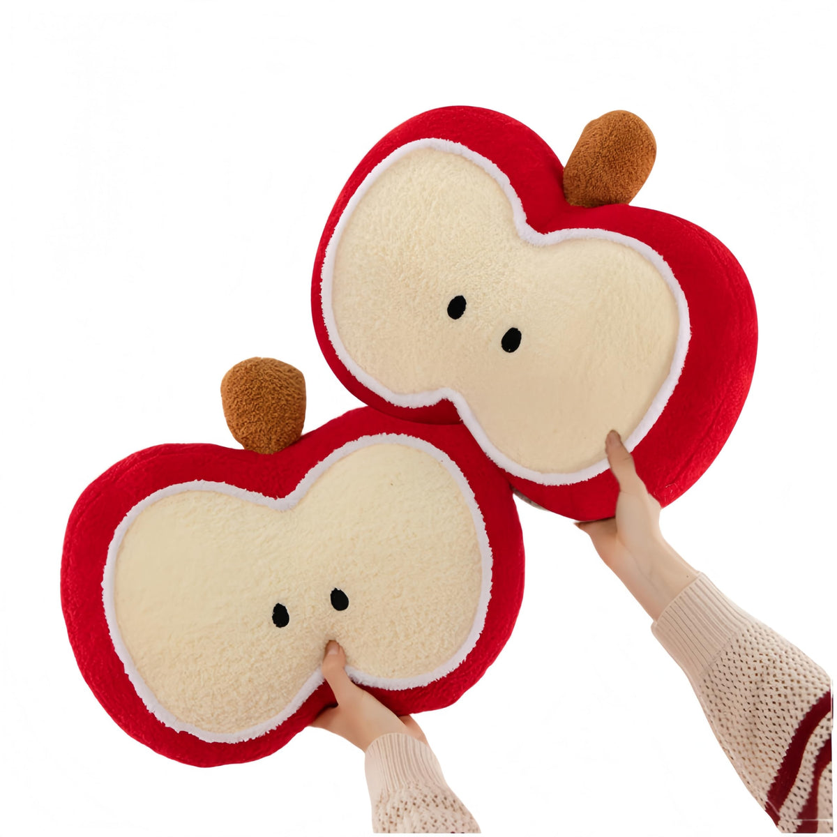 Apple Throw Pillow,Soft Plush Fruit Cushion