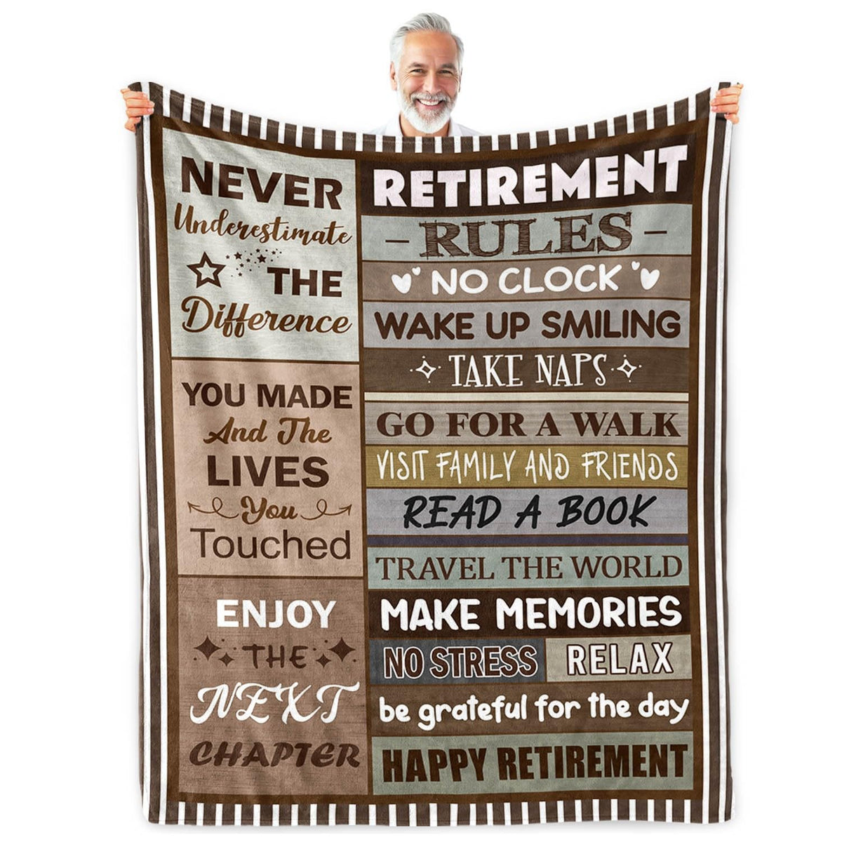 Retirement Gift for Woman or Men, Retirement Blanket for Women 50"X60"