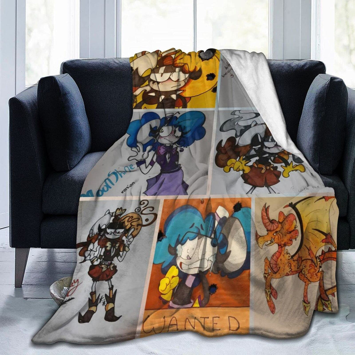 QETXVI Custom Blanket with Photos, USA Made 40"x 50"