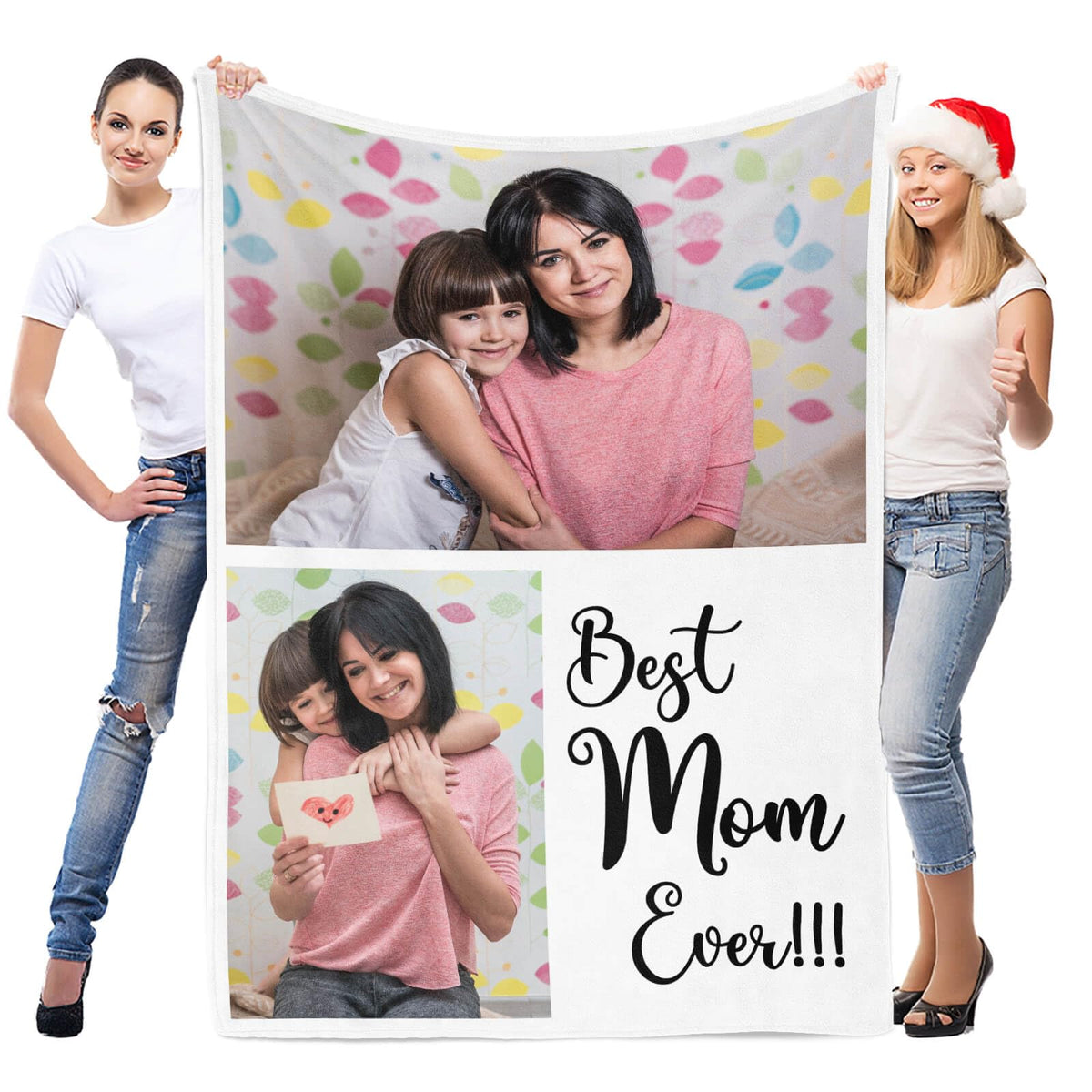 inkArts Custom Blanket with Photo, Personalized Blanket, Customized Photo Blankets, Customizable Picture Blankets, Anniversary Photo Gifts for Women Men Her Him Girlfriend Boyfriend Wife Husband