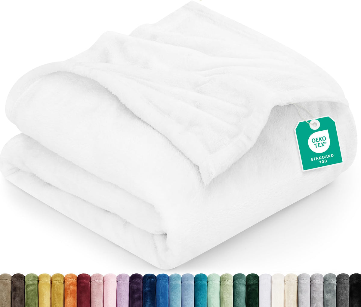 Utopia Bedding Ultra Soft Fleece Bed Blanket Full Size Grey (90x84 Inches)