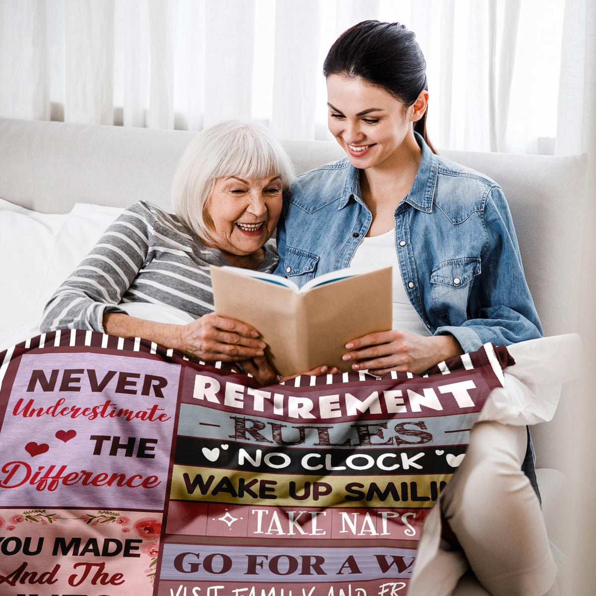 Retirement Gift for Woman or Men, Retirement Blanket for Women 50"X60"