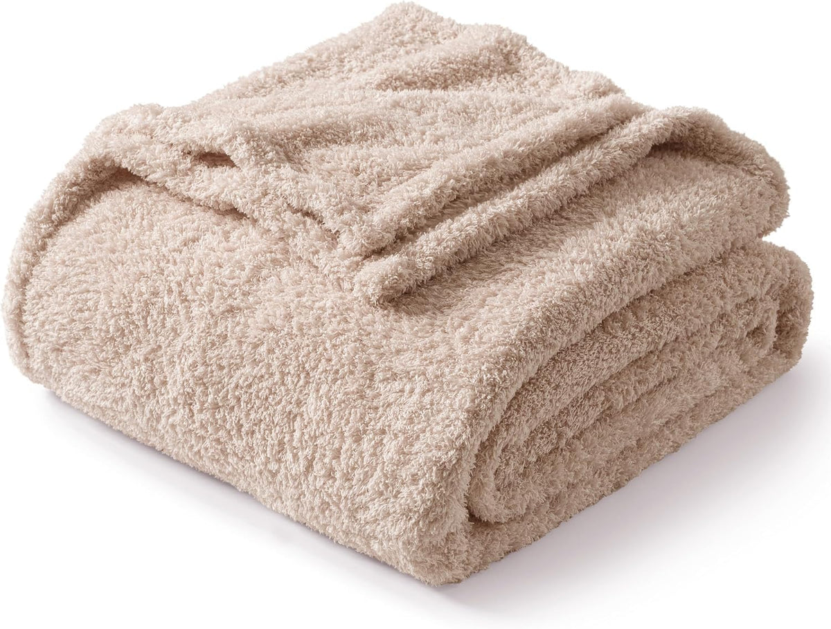 Exclusivo Mezcla Soft Plush Fleece Throw Blanket for Couch, Sofa, 50" x 60"
