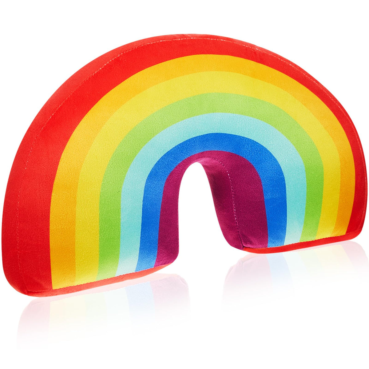Chunful Rainbow Pillow Plush Arch Cushion,Macaron Colors,2 Pcs