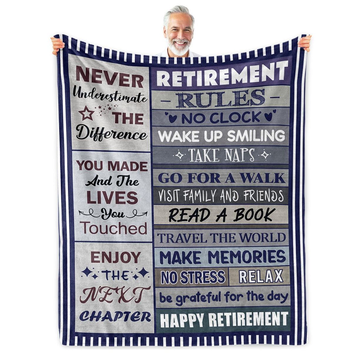 Retirement Gift for Woman or Men, Retirement Blanket for Women 50"X60"