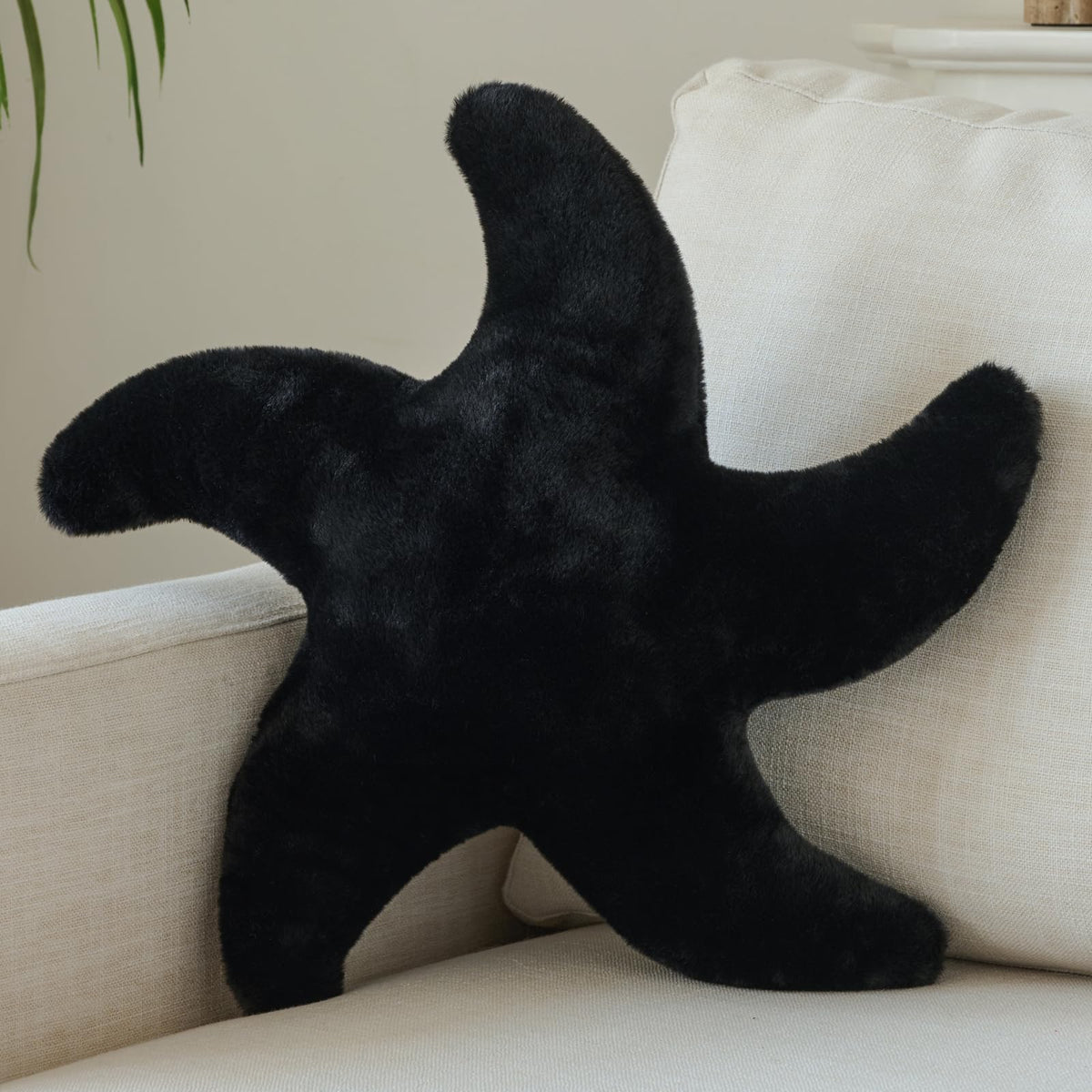 Starfish Pillow, 14.9" Cute Aesthetic Room Decor Accent Pillows, White