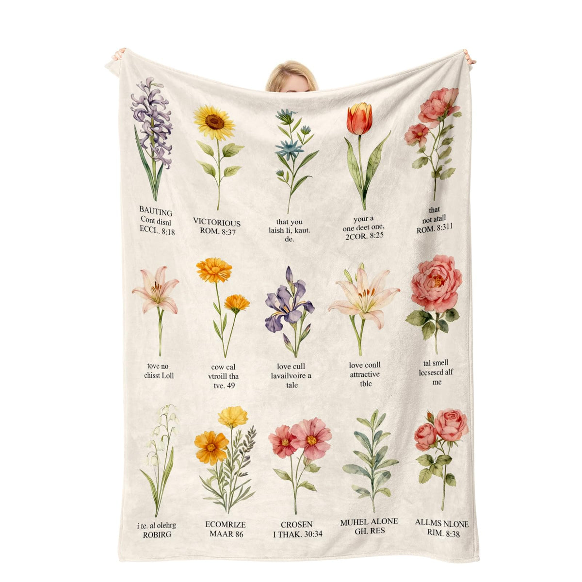 COMFAR Christian Gifts for Women Faith, Inspirational/Religious/Spiritual/Baptism Gifts for Adults/Girl, Soft Throw Blankets for Women/Men, First Holy Communion Gifts for Girls 40"x 50"