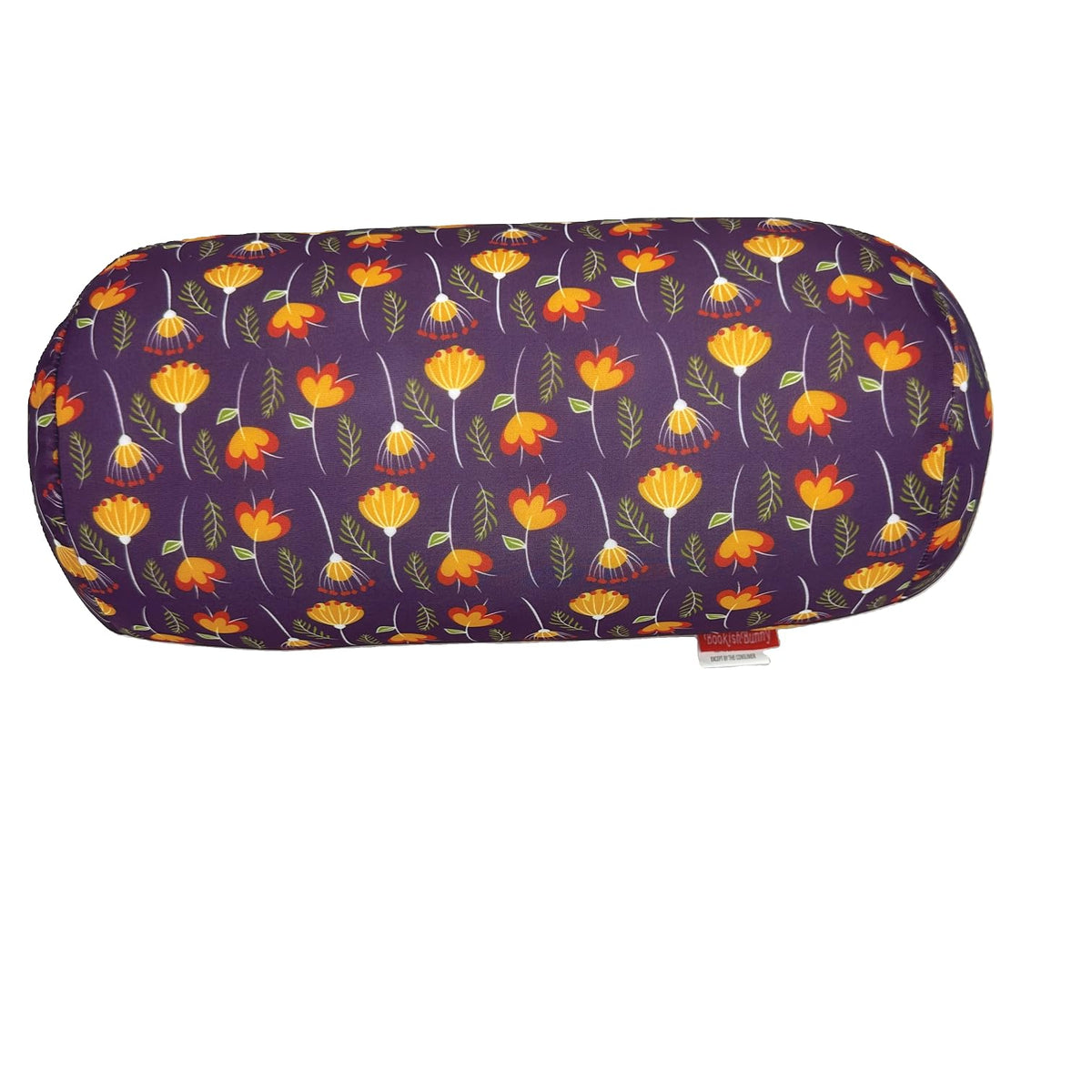 Bookishbunny Microbead Cylinder Bolster Roll Pillow 13" x 7" (PastelFlowers)
