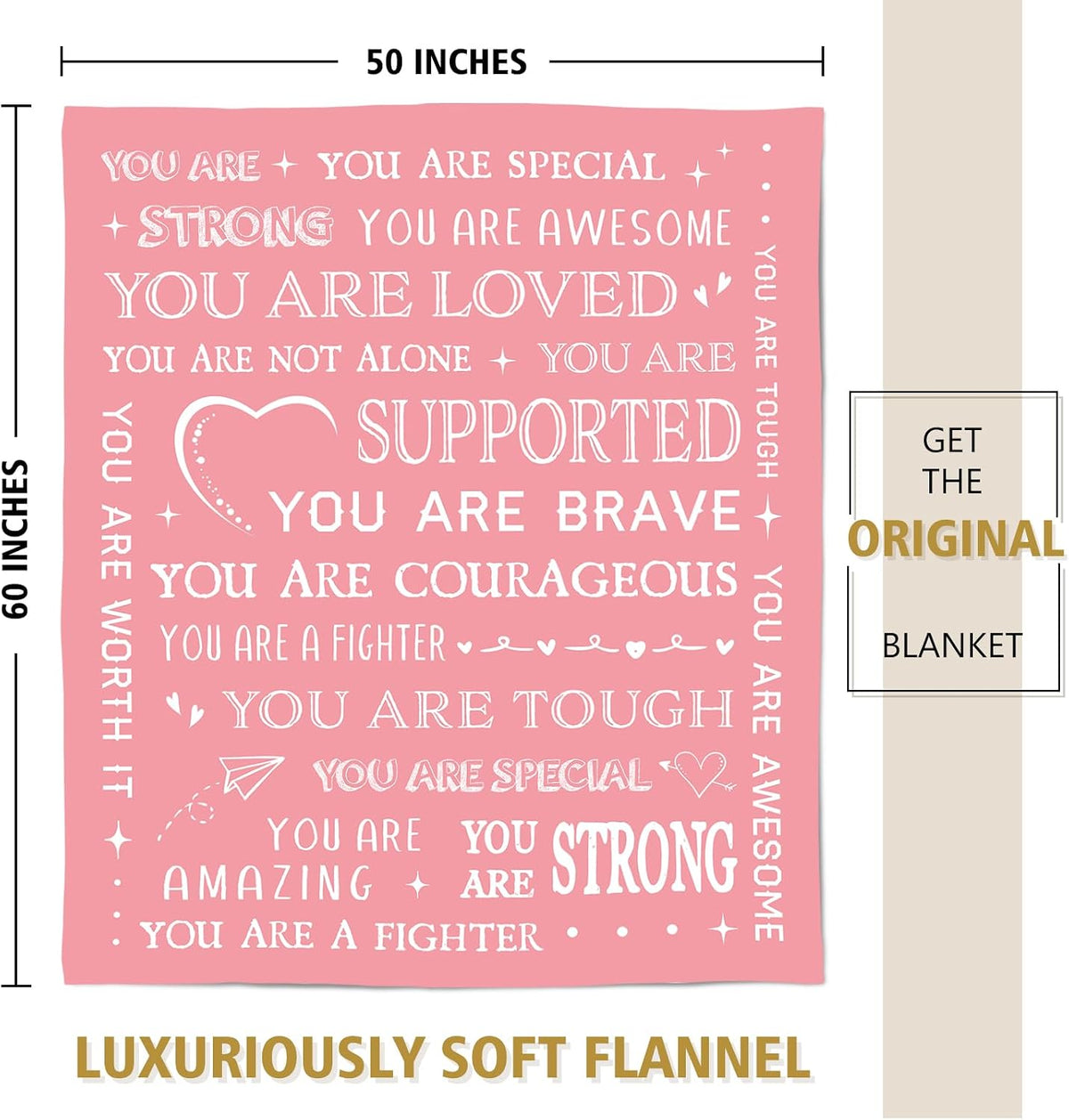 SteadStyle Get Well Soon Gifts for Women- Inspirational Gifts Blanket