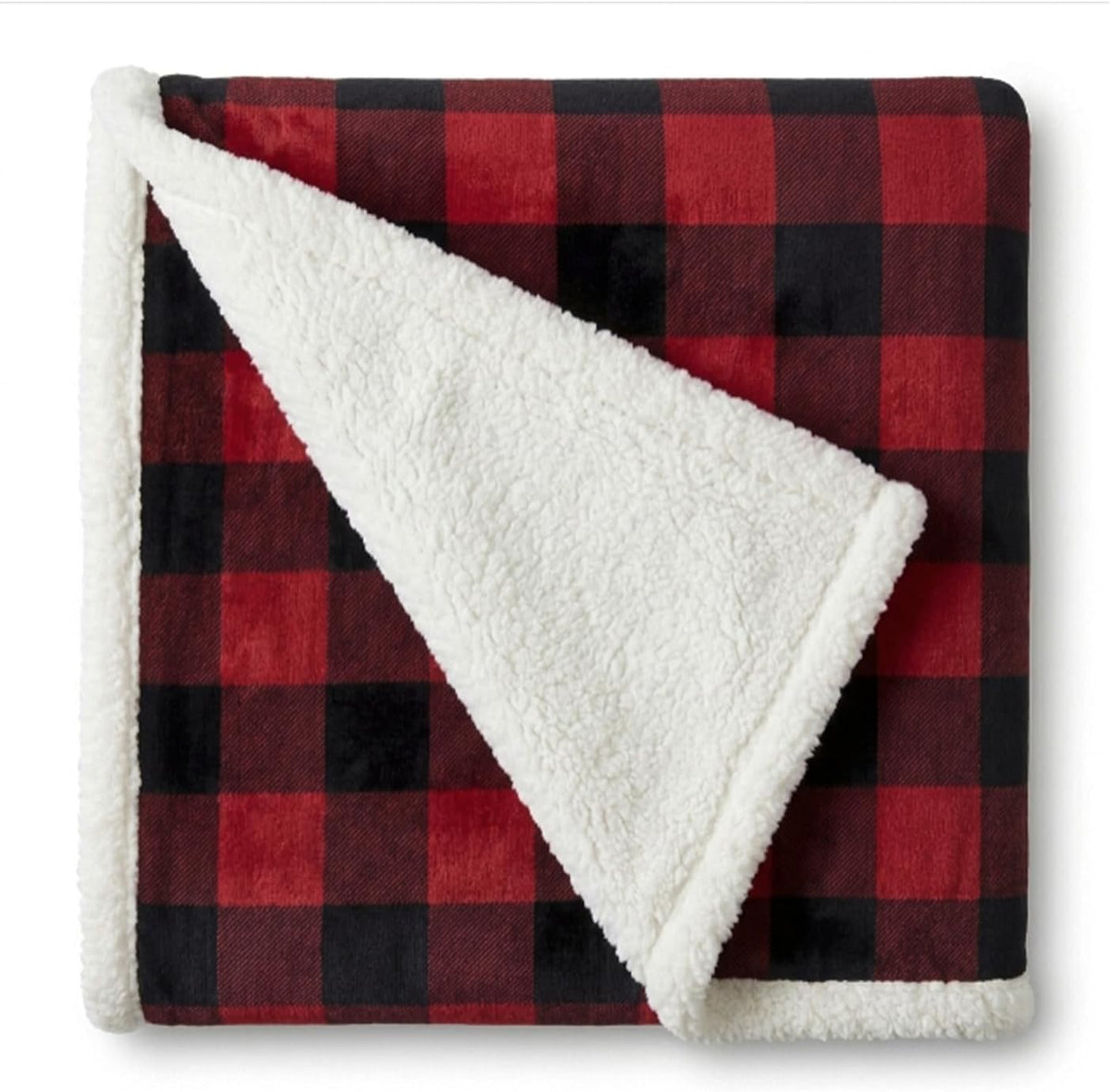 Eddie Bauer - Sherpa Reverse Throw Blanket for Bed or Couch, 50 x 60
