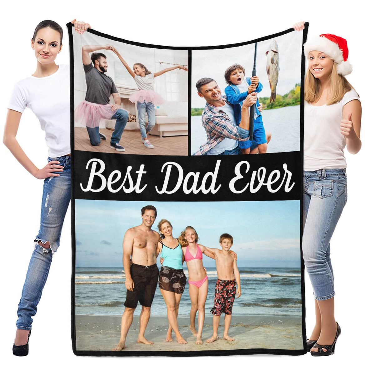 inkArts Custom Blanket with Photo, Personalized Blanket, Customized Photo Blankets, Customizable Picture Blankets, Anniversary Photo Gifts for Women Men Her Him Girlfriend Boyfriend Wife Husband