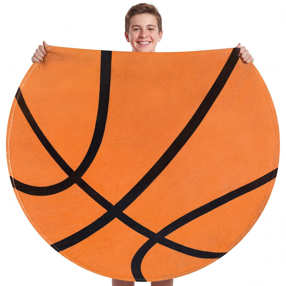 SeaRoomy Burrito Tortilla Blanket, Funny Food Throw Blanket, Round 47inches
