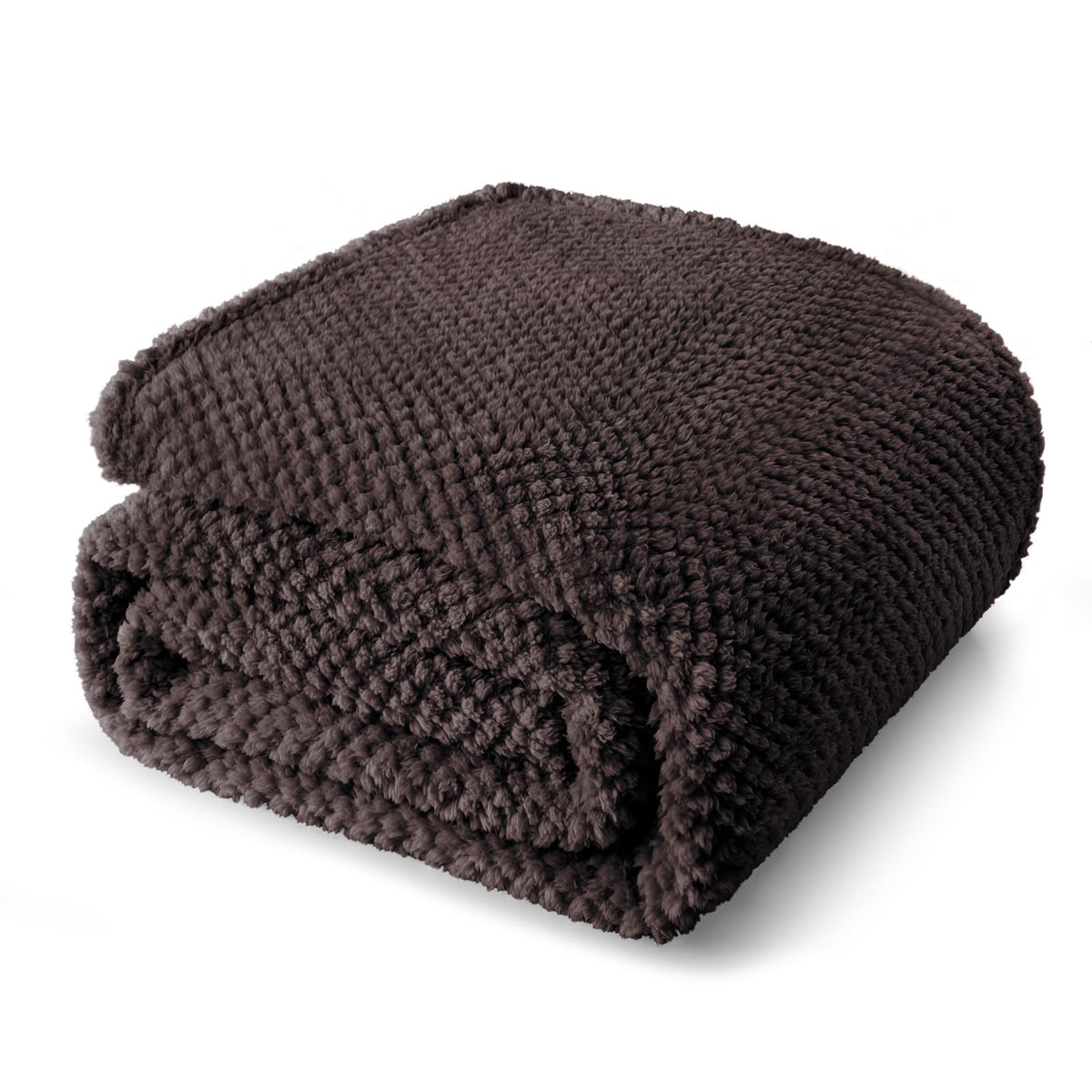 Whale Flotilla Extra Large Fuzzy Fleece Throw Blanket for Couch, 50x70 Inch Fluffy Warm Soft Jacquard Blankets for All Season, Lightweight and Cozy, Ivory