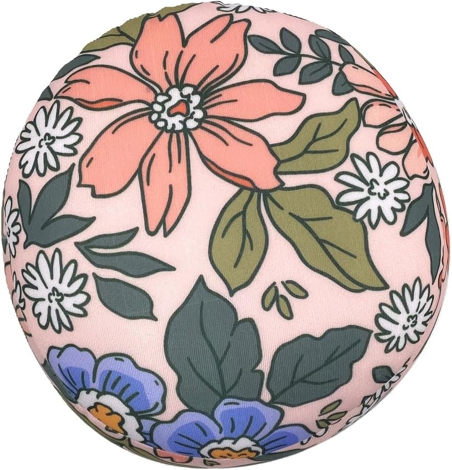 Bookishbunny Microbead Cylinder Bolster Roll Pillow 13" x 7" (PastelFlowers)