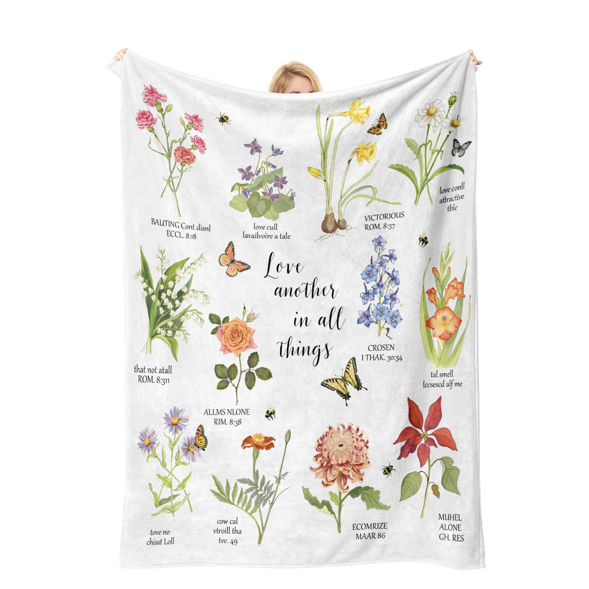 COMFAR Christian Gifts for Women Faith, Inspirational/Religious/Spiritual/Baptism Gifts for Adults/Girl, Soft Throw Blankets for Women/Men, First Holy Communion Gifts for Girls 40"x 50"
