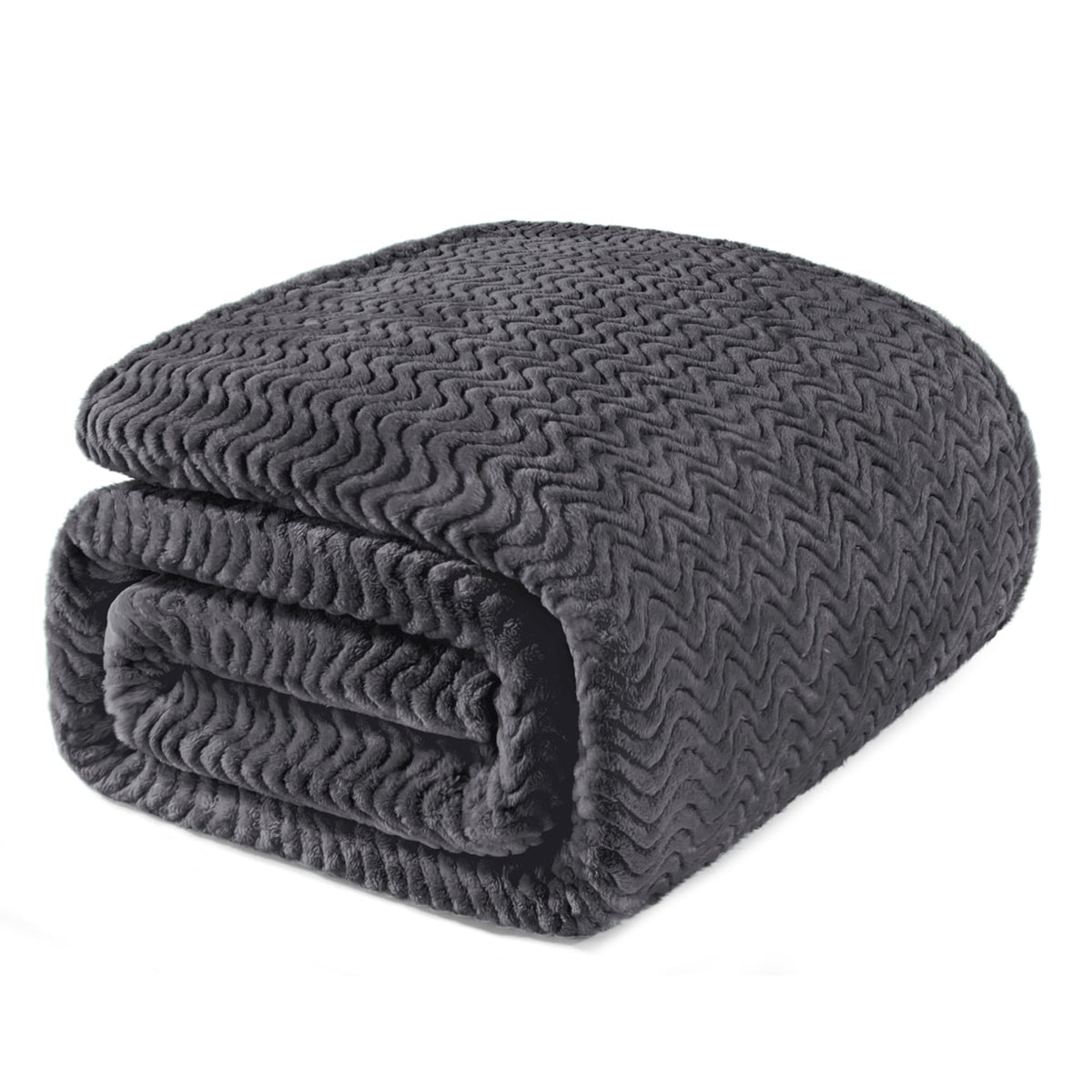 Exclusivo Mezcla Large Fleece Throw Blanket for Couch, Sofa, Celadon