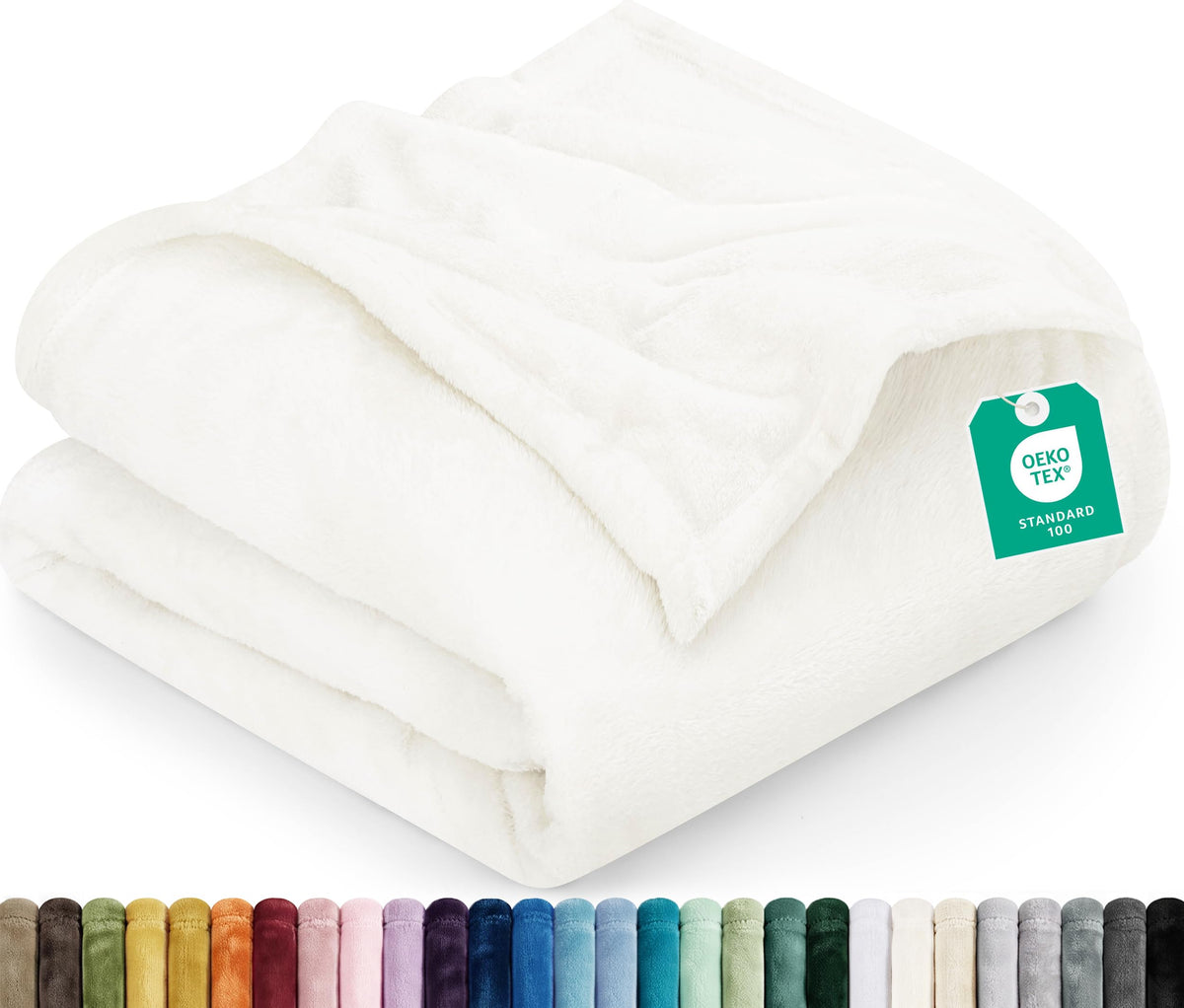 Utopia Bedding Ultra Soft Fleece Bed Blanket Full Size Grey (90x84 Inches)