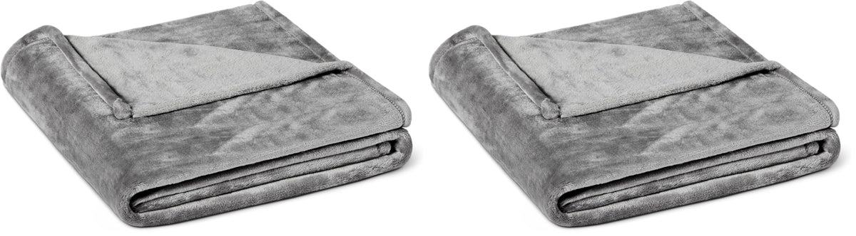Amazon Basics Soft Fleece Throw Blanket,Cozy, Feels Comfortable on Skin, Fade-Resistant, Warm for Couch & Sofa, 50 x 60 Inches, Black