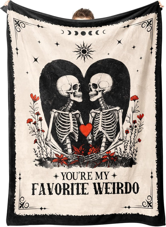 Gifts for Him Her, Anniversary Halloween Blanket for Women Men 60"X50"