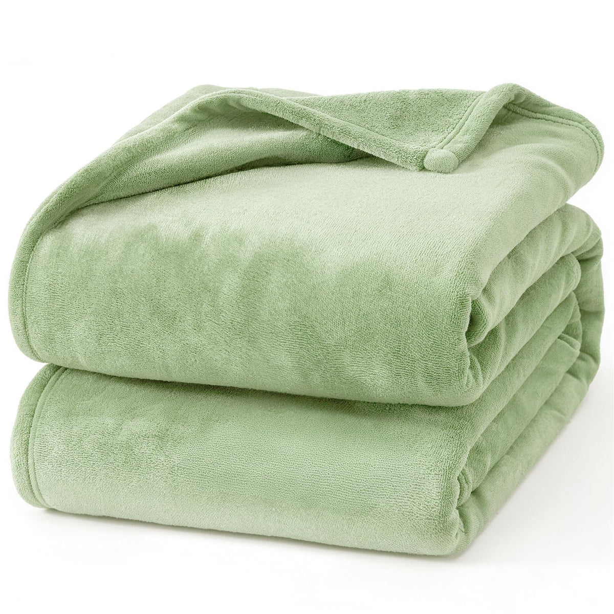 Hansleep Queen Grey Fleece Blanket, Soft Flannel Bed Blanket