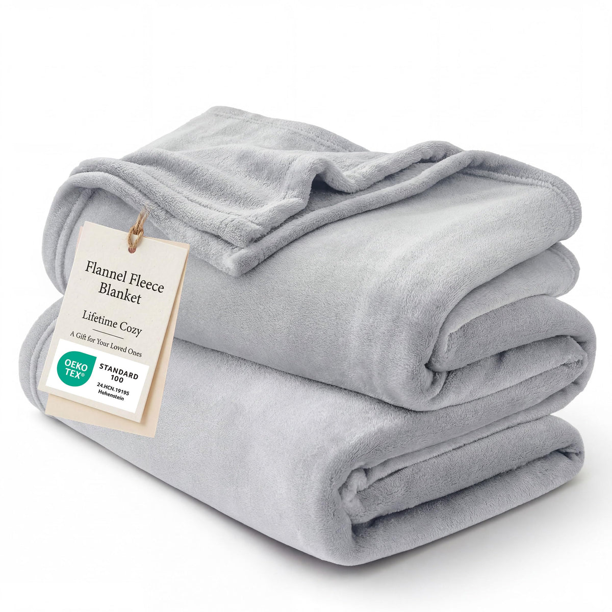 Bedsure Soft Fleece Throw Bed Blanket for Couch Grey - Lightweight Fuzzy Cozy Halloween Decorations Blankets and Throws for Sofa, Couch, Travel, Camping, 50x60 inches