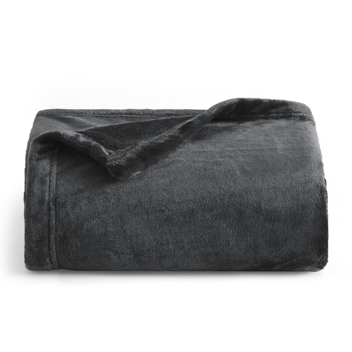 Bedsure Soft Fleece Throw Bed Blanket for Couch Grey - Lightweight Fuzzy Cozy Halloween Decorations Blankets and Throws for Sofa, Couch, Travel, Camping, 50x60 inches