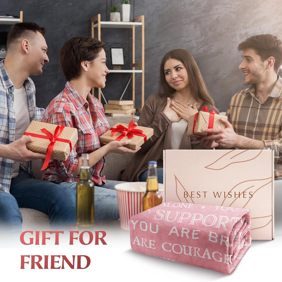 SteadStyle Get Well Soon Gifts for Women- Inspirational Gifts Blanket