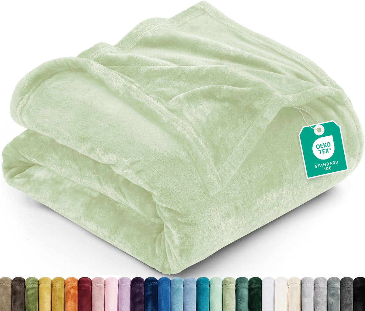 Utopia Bedding Ultra Soft Fleece Bed Blanket Full Size Grey (90x84 Inches)